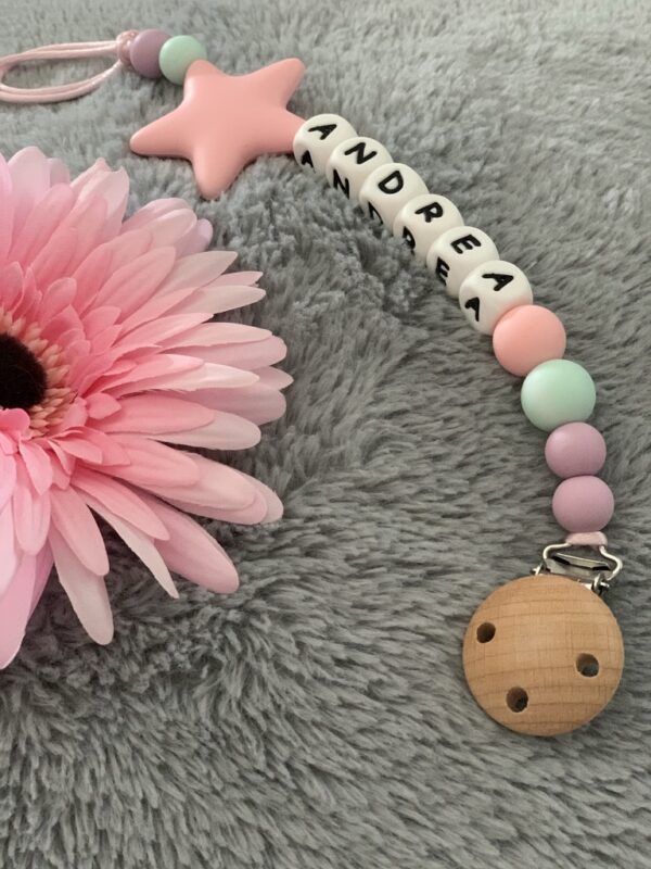Pacifier Clip #pinkandrea