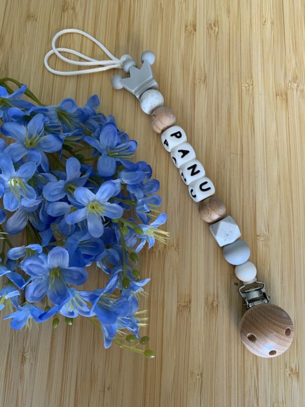 Pacifier Clip #greywoodcrown - Image 2