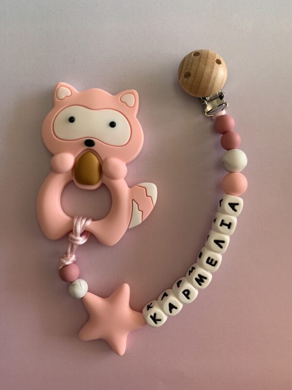 Pacifier Clip #babypinkstar - Image 2