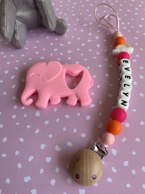 Pacifier Clip #pinkshadesrainbow - Image 2