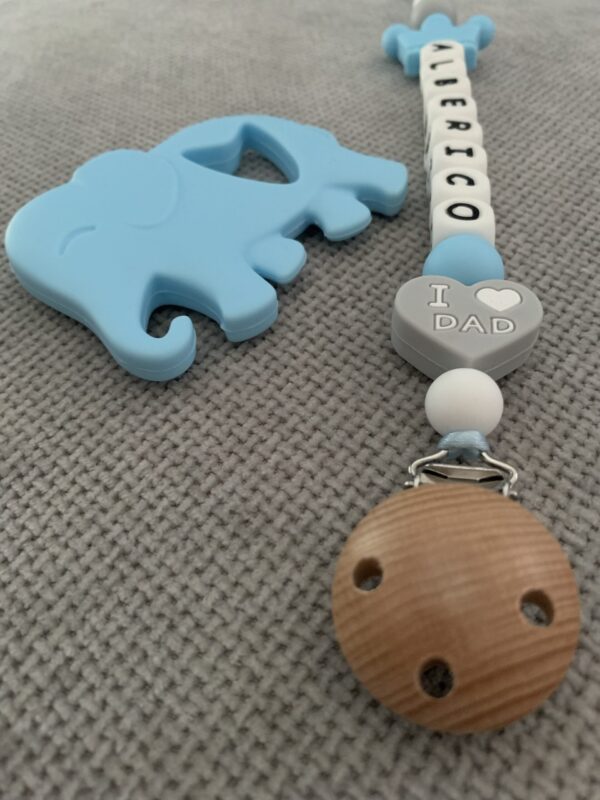 Pacifier Clip #babybluecrown #lovedadlovemom - Image 3
