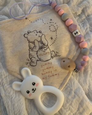 Pacifier Clip #initialpastellilac
