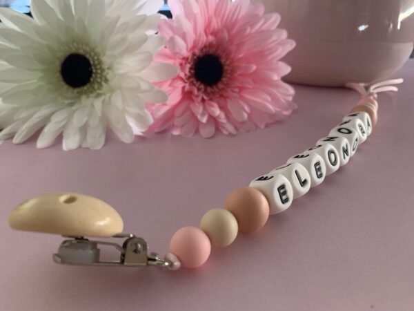 Pacifier Clip #beigenudecolors - Image 2