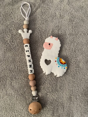 Pacifier Clip #whitecrown