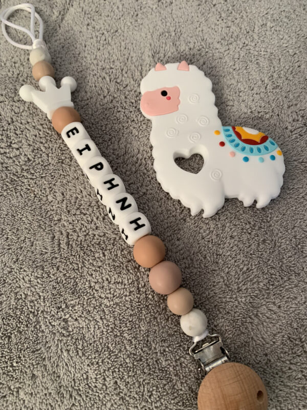 Pacifier Clip #whitecrown - Image 2