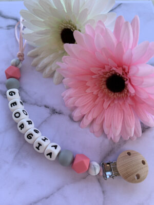 Pacifier Clip #pinkexagon