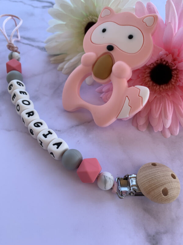 Pacifier Clip #pinkexagon - Image 2