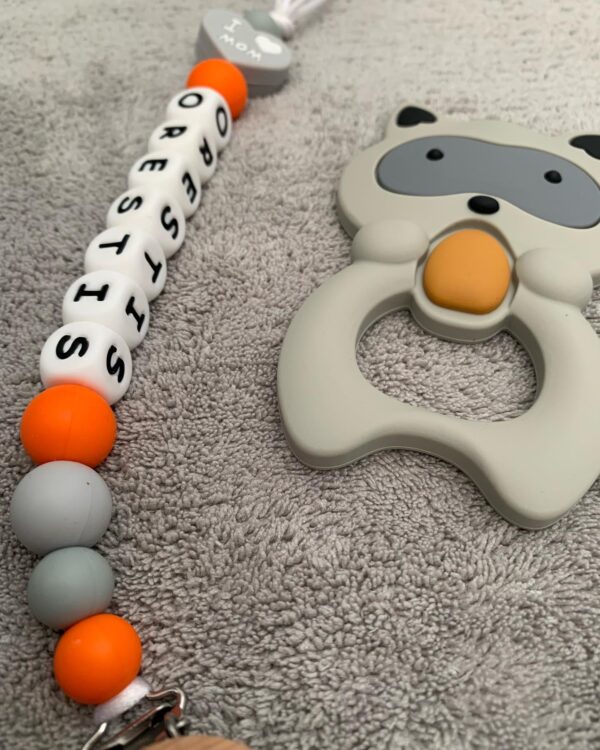 Pacifier Clip #greylovemomdad - Image 2