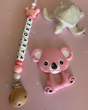 Pacifier Clip #babypinknewcrown