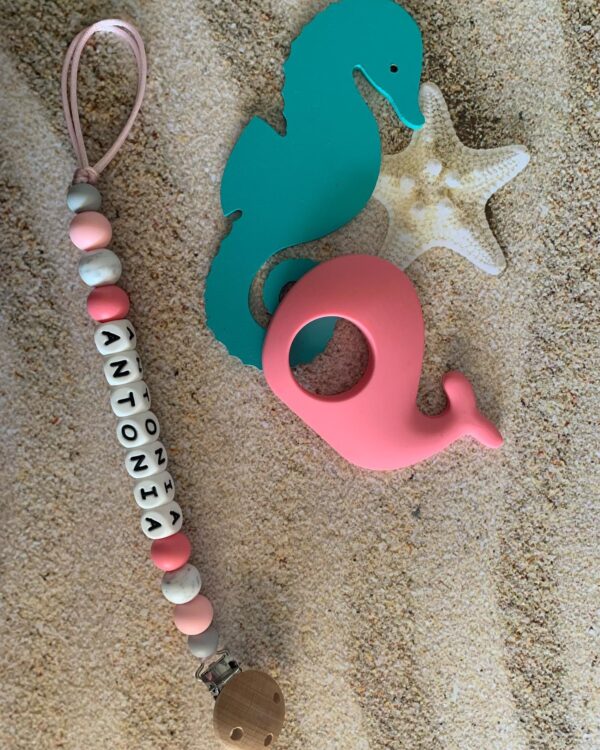 Pacifier Clip #babypinkantonia
