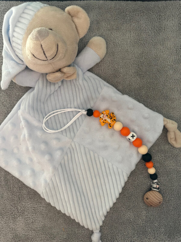 Pacifier Clip #tiggerinitial