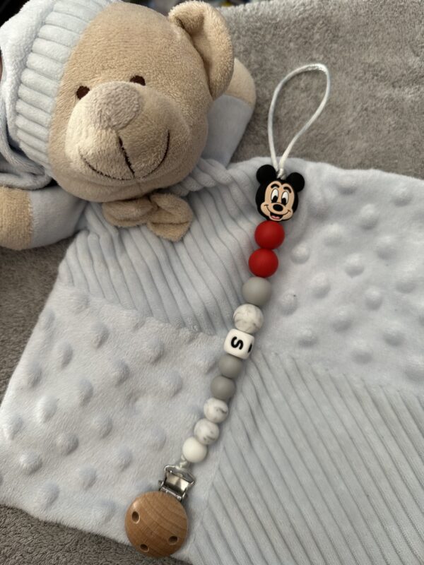 Pacifier Clip #mickeyinitial