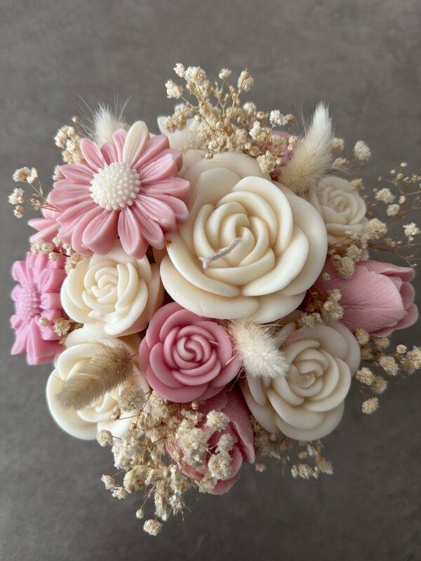 Blush Candle Bouquet #soycandle - Image 5