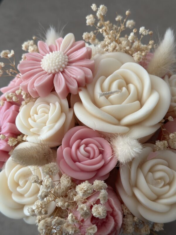 Blush Candle Bouquet #soycandle - Image 2