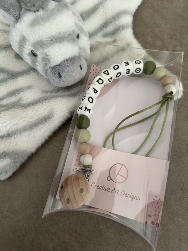 Pacifier Clip #navygreen - Image 2