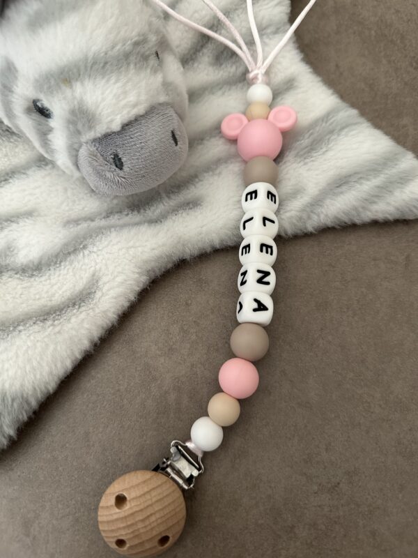 Pacifier Clip #babypinkmickeyhead - Image 2