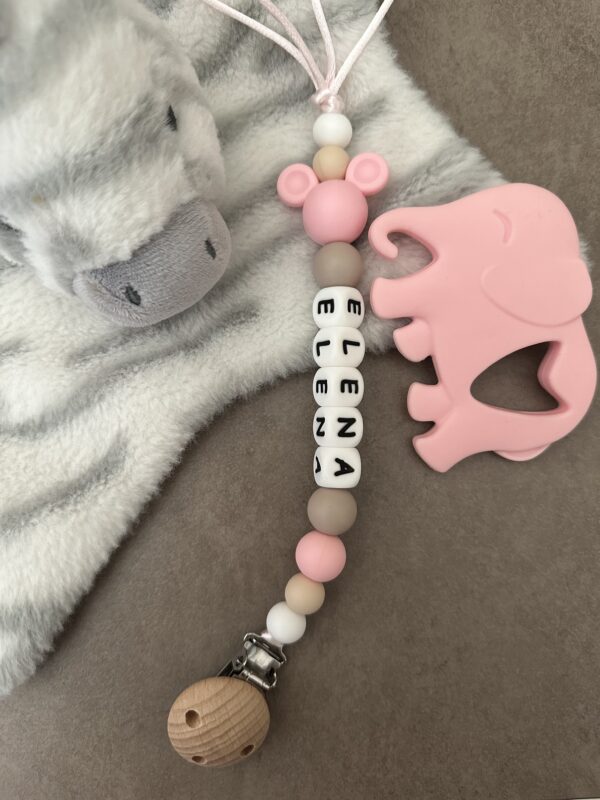 Pacifier Clip #babypinkmickeyhead - Image 3