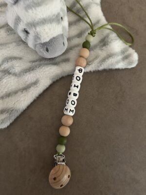 Pacifier Clip #woodenbead
