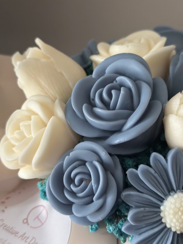 Navy blue Candle Bouquet #soycandle - Image 5