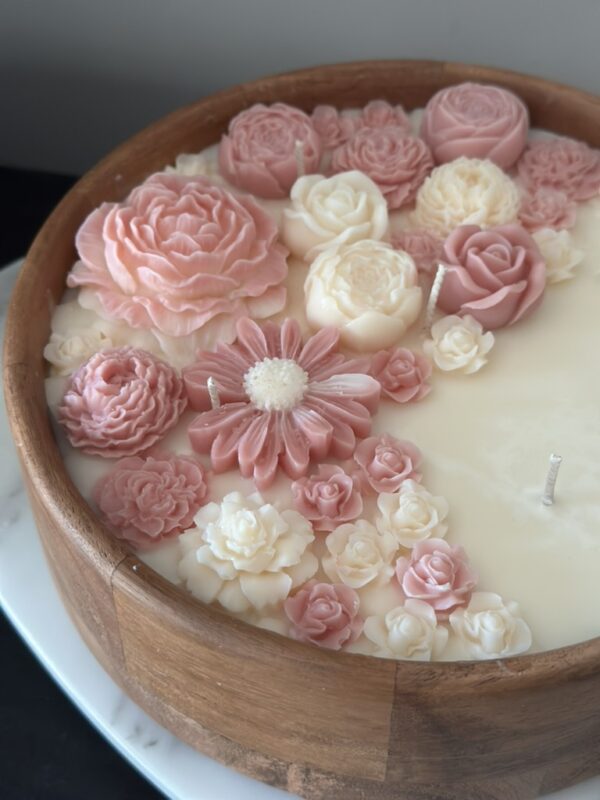 Wooden bowl #soycandle - Image 3