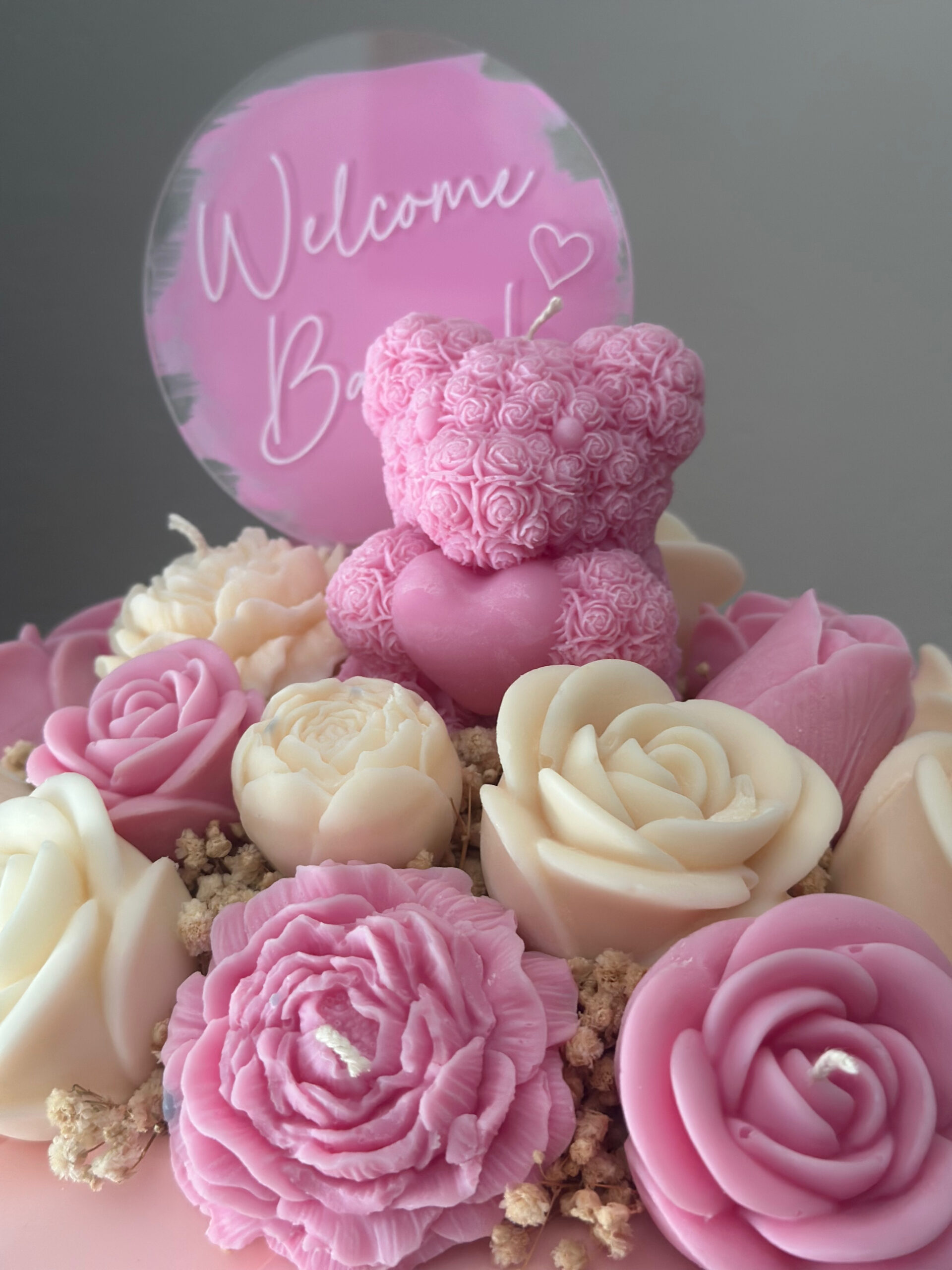 Baby Girl Candle Bouquet #soycandle - Image 4