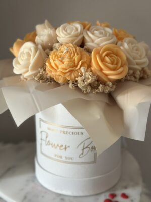 Orange and White Candle Bouquet #soycandle